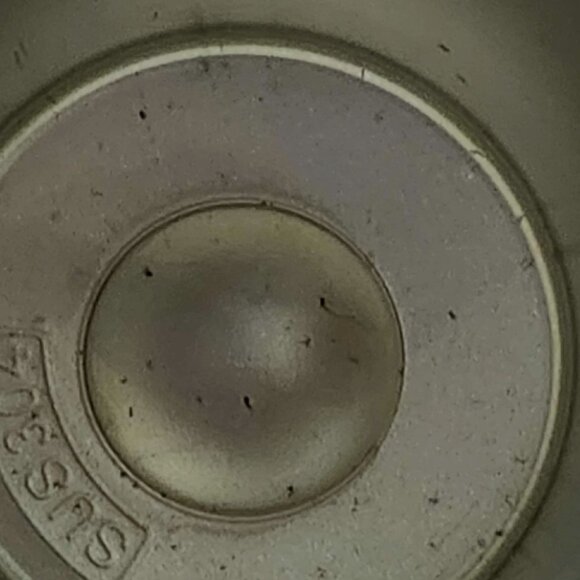 Silver Pink Glitter Stainless Steel Tumbler Cup with Lid 20 oz Used, Minor Rust - Picture 2 of 2